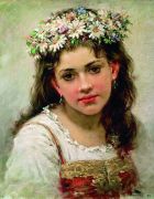 Головка девочки. 1889 - Маковский