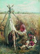 Дети в поле. 1870-е - Маковский