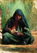 Египтянка с ребенком. 1876 - Маковский