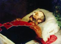 Портрет Александра II на смертном одре. 1881 - Маковский
