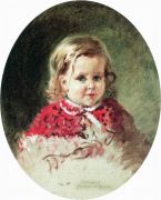 Портрет девочки Жени. 1860-е - Маковский