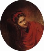 Портрет О.С.Маковской, жены В.Е.Маковского, брата художника. 1864 - Маковский