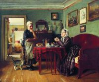 Разговоры по хозяйству. 1868 - Маковский