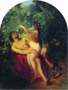 Сатир и Нимфа. 1863 - Маковский