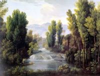 Пейзаж с водопадом. 1810-е  - Матвеев