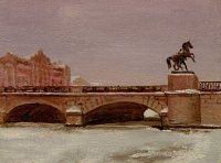 Фонтанка. Аничков мост - 14 x 10.6 - 1984 - Никонов