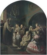 Проповедь в селе. 1861 Х., м. 69,3х59,3 ГТГ - Перов