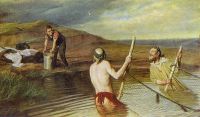 Рыбаки. (Священник, дьякон и семинарист). 1879 Х., м. 104х179.5 Н.Новгород - Перов