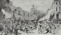 Толкучий рынок в Москве. 1868 Рис. 29,8х48,7 ГТГ - Перов