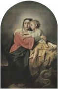 Христос и Богоматерь у житейского моря. 1867 Х., м 155х103 ГТГ - Перов