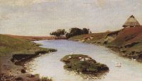 Пейзаж с рекой. 1888 - Поленов