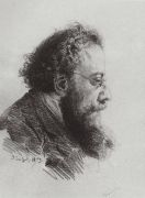 Портрет А.В.Прахова, историка искусства и художественного критика. 1879 - Поленов