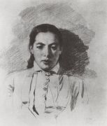 Портрет Н.В.Якунчиковой, впоследствии жены художника. 1879 - Поленов