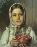 Девочка с ягодами. 1879  - Рачков