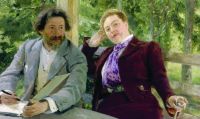 Автопортрет с Натальей Борисовной Нордман. 1903 - Репин