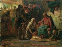 Благословение детей (на евангельский сюжет). 1890-е - Репин