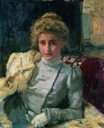 Блондинка (Портрет Ольги Тевяшевой). 1898 - Репин