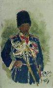 Генерал в форме царского конвоя. П.А.Черевин. 1885 - Репин