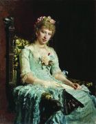 Женский портрет (Е.Д. Боткина). 1881 - Репин