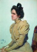 Портрет актрисы Любови Николаевны Сазоновой-Шуваловой. 1899 - Репин