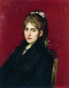 Портрет жительницы Чугуева С.Л.Любицкой. 1877 - Репин