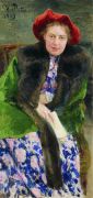 Портрет Надежды Борисовны Нордман-Северовой. 1909 - Репин