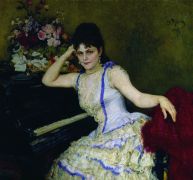 Портрет пианистки С.И.Ментер. 1887 - Репин