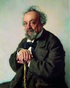 Портрет писателя А.Ф.Писемского. 1880 - Репин