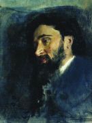 Портрет писателя В.М.Гаршина. 1883 - Репин