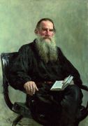 Портрет писателя Л.Н.Толстого. 1887 - Репин