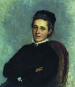 Портрет Юлии Богдановны Репман, рожденной Краузе, жены доктора А.Х.Репмана. 1881 - Репин