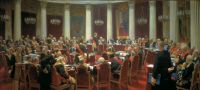 Торжественное заседание Государственного Совета 7 мая 1901 года в честь столетнего юбилея со дня его учреждения. 1903 - Репин