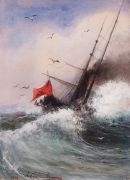 Гибель корабля в море. 1862 - Саврасов
