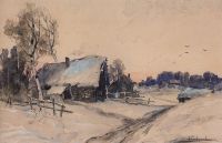 Деревня зимой. 1880-1890-е - Саврасов