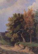 Пейзаж с дорогой. 1855 - Саврасов