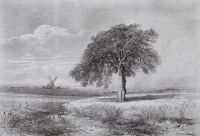 Пейзаж с мельницей. 1861 - Саврасов