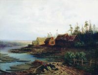 Плоты. 1868 - Саврасов