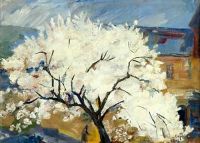 1942 Абрикосовое дерево в цвету. - Сарьян