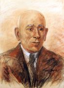 1943 Портрет врача.  Бумага, пастель, сангина, 60х47 - Сарьян