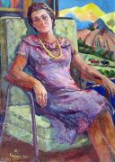1952 Женский портрет. Е.Асламазян. Х., м. 89х64.5 - Сарьян