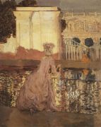 Дама у пруда. 1896 - Сомов