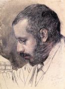 Портрет художника А.Н.Бенуа. 1895 - Сомов