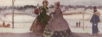 Прогулка зимой. 1896 - Сомов