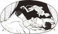 Спящая дама с чертиком. 1906 - Сомов