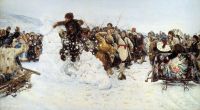 Взятие снежного городка. 1891 - Суриков