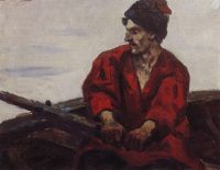 Гребец в лодке. 1912 - Суриков