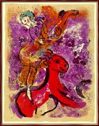 Chagall-CircusRiderOnARedHorse-sj - Шагал