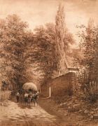 Домик в лесу (Пейзаж с фургоном). 1863 - Шишкин