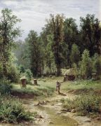 Пасека в лесу. 1876, холст, масло, 80х64 см - Шишкин