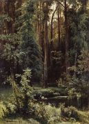 Пейзаж с лесным озером. 1889 100 73,5 - Шишкин